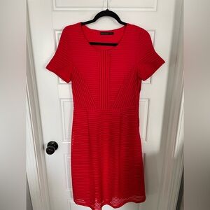 Red Short Sleeve Dress